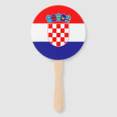 Kroatische vlag handwaaier (Voorkant)