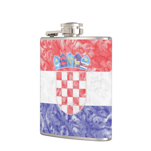 Kroatische vlag heupfles (Links)