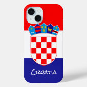 Kroatische vlag Hoesje, Kroatië mode / sport Case-Mate iPhone Case (Achterkant)