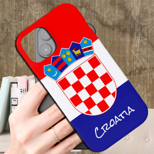 Kroatische vlag Hoesje, Kroatië mode / sport iPhone 15 Case