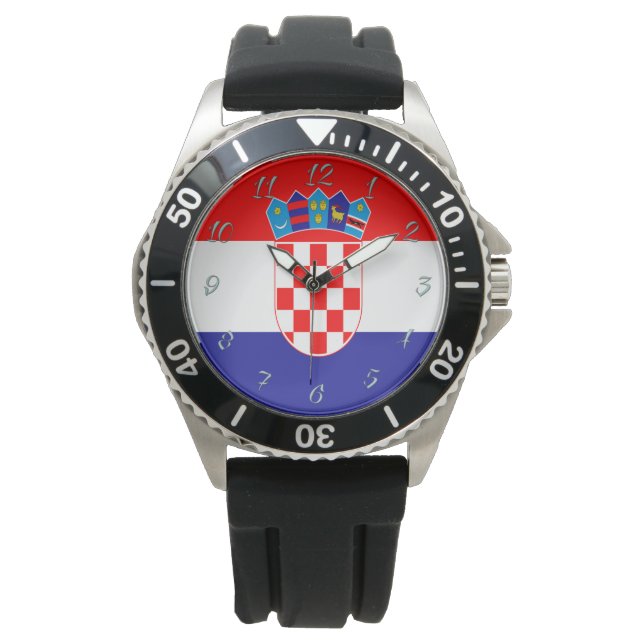 Kroatische vlag horloge (Voorkant)