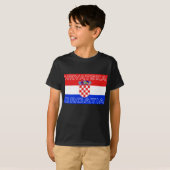 Kroatische vlag Hrvatska T-shirt (Voorkant volledig)