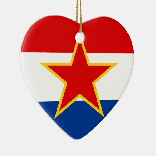 Kroatische vlag, hrvatska zastava keramisch ornament (Rechts)