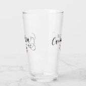 Kroatische vlag, ik hou van Kroatië Glas (Links)