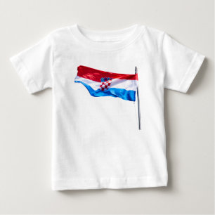 Kroatische vlag in de wind