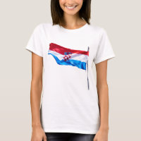 Kroatische vlag in de wind