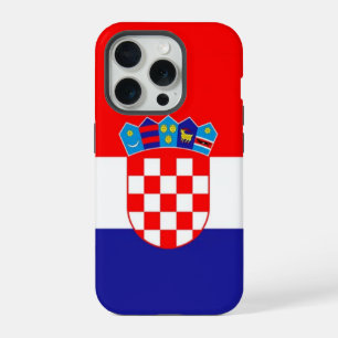 Kroatische vlag iPhone 15 pro case