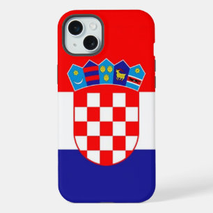 Kroatische vlag iPhone 15 plus case