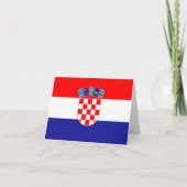 Kroatische vlag kaart (Voorkant)