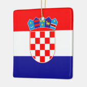 Kroatische vlag keramisch ornament (Links)