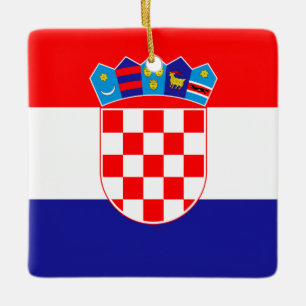 Kroatische vlag keramisch ornament