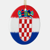 Kroatische vlag keramisch ornament (Rechts)