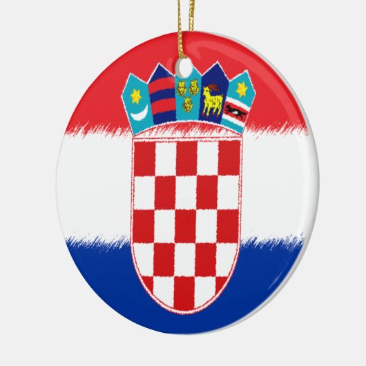 Kroatische vlag keramisch ornament (Links)