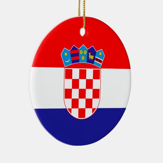 Kroatische vlag keramisch ornament (Rechts)