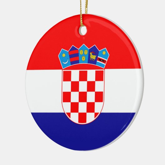 Kroatische vlag keramisch ornament (Links)