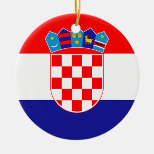 Kroatische vlag keramisch ornament