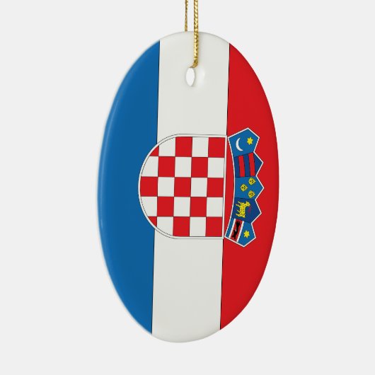 Kroatische vlag keramisch ornament (Rechts)