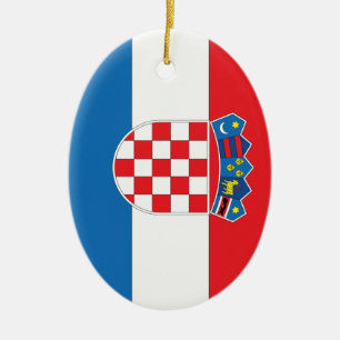 Kroatische vlag keramisch ornament