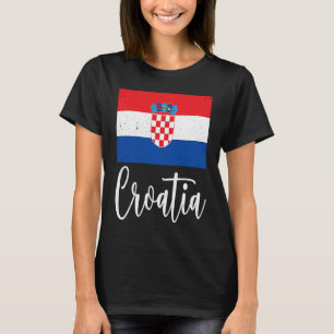 Kroatische vlag Kroatië Erfgoed Kroatische roots T-shirt