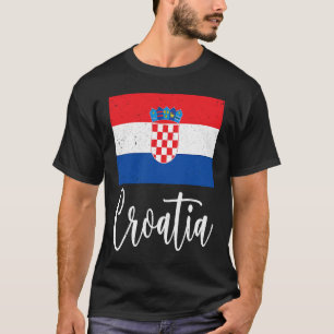Kroatische Vlag Kroatië Erfgoed Kroatische Wortels T-shirt