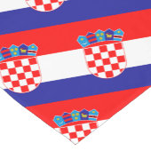 Kroatische vlag & Kroatië mode thuis / sport fans Korte Tafelloper (Hoek)