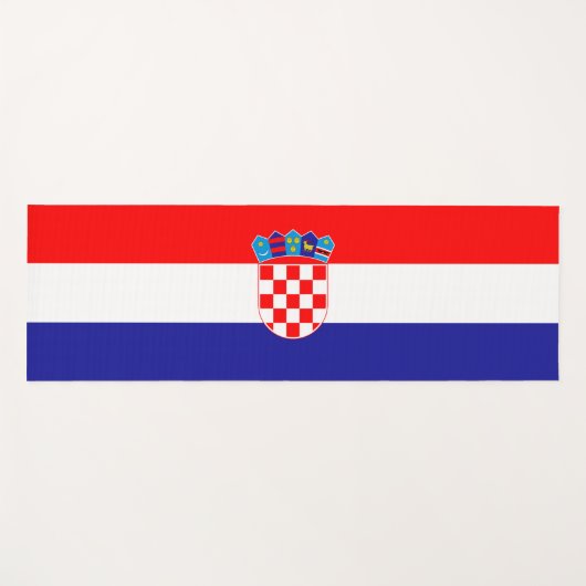 Kroatische vlag (Kroatië) Yogamat (Voorkant (horizontaal))