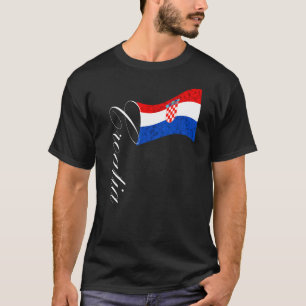 Kroatische vlag Kroatische pride Kroatische roet T-shirt