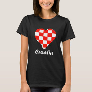 Kroatische vlag Kroatische roet Kroatische trots T-shirt