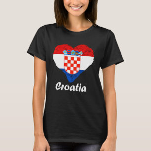 Kroatische vlag Kroatische roet Kroatische trots T-shirt