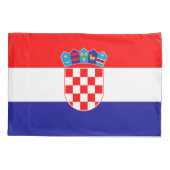 Kroatische vlag kussensloop (Achterkant)