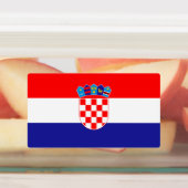 Kroatische vlag labels (Aangebracht)