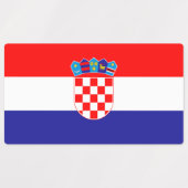 Kroatische vlag labels (Design 2)