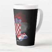 Kroatische vlag latte mok (Rechterhoek)