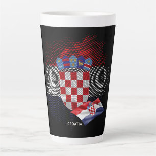 Kroatische vlag latte mok