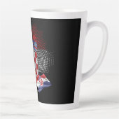 Kroatische vlag latte mok (Rechts)