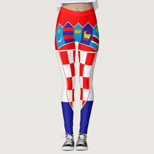 Kroatische vlag leggings (Voorkant)