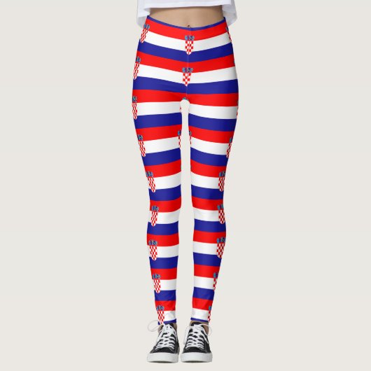 Kroatische vlag leggings (Voorkant)