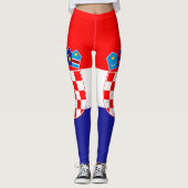 Kroatische vlag leggings (Voorkant)