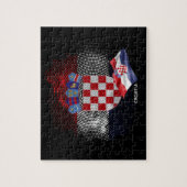 Kroatische vlag legpuzzel (Verticaal)