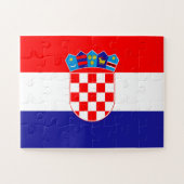 Kroatische vlag legpuzzel (Horizontaal)