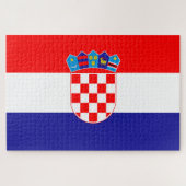 Kroatische vlag legpuzzel (Horizontaal)