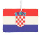 Kroatische vlag luchtverfrisser (Achterkant)