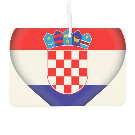 Kroatische vlag luchtverfrisser (Voorkant)