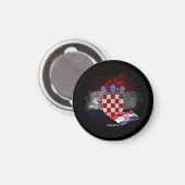 Kroatische vlag magneet (Voorkant / Achterkant)