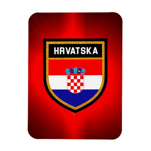 Kroatische vlag magneet (Verticaal)