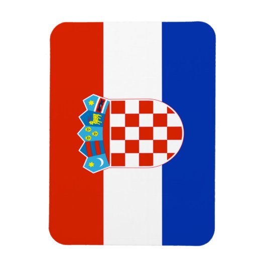 Kroatische vlag magneet (Verticaal)