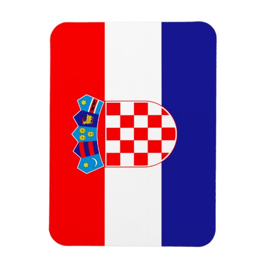 Kroatische vlag magneet (Verticaal)