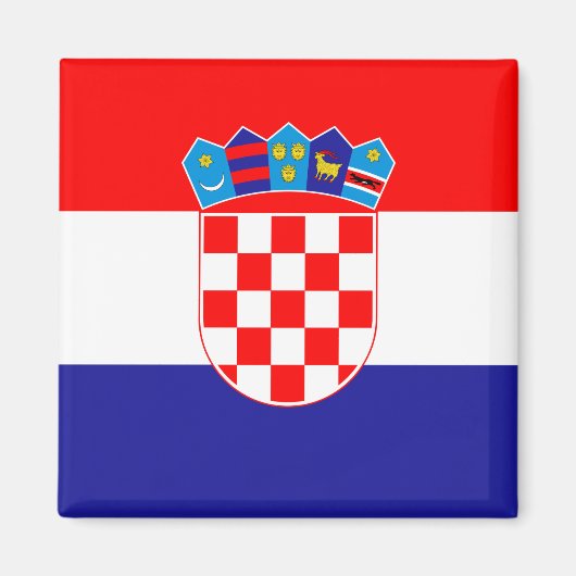 Kroatische vlag magneet (Voorkant)