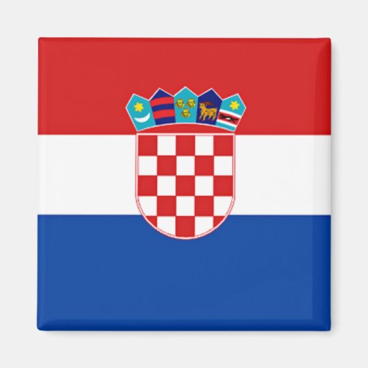Kroatische vlag  magneet (Voorkant)