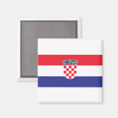 Kroatische vlag magneet (Voorkant / Achterkant)